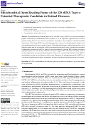 Cover page: Mitochondrial Open Reading Frame of the 12S rRNA Type-c: Potential Therapeutic Candidate in Retinal Diseases.