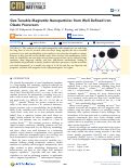 Cover page: Size-Tunable Magnetite Nanoparticles from Well-Defined Iron Oleate Precursors