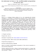 Cover page: An extension to Voro++ for multithreaded computation of Voronoi cells