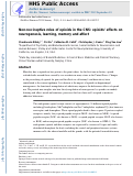 Cover page: Non-nociceptive roles of opioids in the CNS: opioids’ effects on neurogenesis, learning, memory and affect