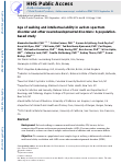 Cover page: Age of walking and intellectual ability in autism spectrum disorder and other neurodevelopmental disorders: a population‐based study