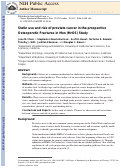 Cover page: Statin Use and Risk of Prostate Cancer in the Prospective Osteoporotic Fractures in Men (MrOS) Study