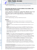 Cover page: The airway microbiome in patients with severe asthma: Associations with disease features and severity