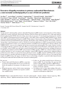 Cover page: Recessive ciliopathy mutations in primary endocardial fibroelastosis: a rare neonatal cardiomyopathy in a case of Alstrom syndrome