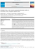 Cover page: Aeroplane wing, a new recessive autosomal phenotypic marker in the malaria vector, Anopheles stephensi Liston.