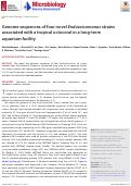 Cover page: Genome sequences of four novel Endozoicomonas strains associated with a tropical octocoral in a long-term aquarium facility.