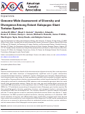 Cover page: Genome-Wide Assessment of Diversity and Divergence Among Extant Galapagos Giant Tortoise Species