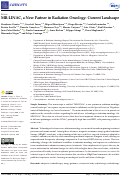 Cover page: MR-LINAC, a New Partner in Radiation Oncology: Current Landscape.