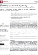 Cover page: COVID-19 Severity Potentially Modulated by Cardiovascular-Disease-Associated Immune Dysregulation
