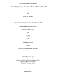 Cover page: The Government of the Senses: Aesthetic Subjectivity and the Rule of Taste in Britain, 1660-1760