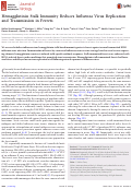 Cover page: Hemagglutinin Stalk Immunity Reduces Influenza Virus Replication and Transmission in Ferrets