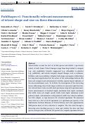 Cover page: FishShapes v1: Functionally relevant measurements of teleost shape and size on three dimensions