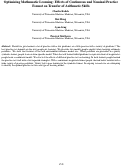 Cover page: Optimizing Mathematic Learning: Effects of Continuous and Nominal PracticeFormat on Transfer of Arithmetic Skills