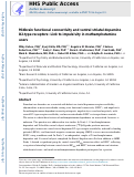 Cover page: Midbrain functional connectivity and ventral striatal dopamine D2-type receptors: link to impulsivity in methamphetamine users.