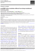 Cover page: popDMS infers mutation effects from deep mutational scanning data.