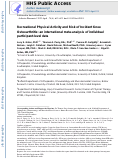 Cover page: Recreational Physical Activity and Risk of Incident Knee Osteoarthritis: An International Meta‐Analysis of Individual Participant–Level Data