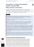 Cover page: Association of Triglyceride-Related Genetic Variants With Mitral&nbsp;Annular&nbsp;Calcification