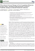 Cover page: Associations between Changes in Food Acquisition Behaviors, Dietary Intake, and Bodyweight during the COVID-19 Pandemic among Low-Income Parents in California.