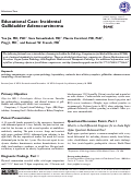 Cover page: Educational Case: Incidental Gallbladder Adenocarcinoma