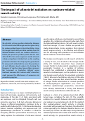 Cover page: The impact of ultraviolet radiation on sunburn-related search activity