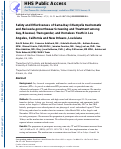 Cover page: Safety and Effectiveness of Same-Day Chlamydia trachomatis and Neisseria gonorrhoeae Screening and Treatment Among Gay, Bisexual, Transgender, and Homeless Youth in Los Angeles, California, and New Orleans, Louisiana.