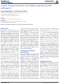 Cover page: Cryptic fungal infections: the hidden agenda of plant pathogens