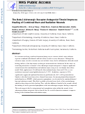 Cover page: The Beta 2 Adrenergic Receptor Antagonist Timolol Improves Healing of Combined Burn and Radiation Wounds