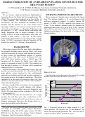 Cover page: Characterization of an RF-Driven plasma ion source for heavy ion fusion