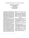 Cover page: A Distributed Representation of Lexical Semantic Information