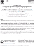 Cover page of Socioeconomic and Demographic Disparities in Immunotherapy Utilization for Advanced Kidney and Bladder Cancer