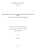 Cover page: Toward a Unified Theory of Visual Knowledge in Library, Archives and Information Studies: A Test of the KBI Model Using Documentary Photographs