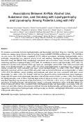 Cover page: Associations Between At-Risk Alcohol Use, Substance Use, and Smoking with Lipohypertrophy and Lipoatrophy Among Patients Living with HIV