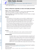 Cover page of Effects of Electronic Cigarettes on Indoor Air Quality and Health