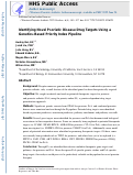 Cover page: Identifying Novel Psoriatic Disease Drug Targets Using a Genetics-Based Priority Index Pipeline