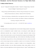 Cover page: Biomimetic Ant-Nest Electrode Structures for High Sulfur Ratio Lithium–Sulfur Batteries