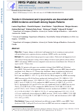 Cover page: TRENDS IN CHOLESTEROL AND LIPOPROTEINS ARE ASSOCIATED WITH ACUTE RESPIRATORY DISTRESS SYNDROME INCIDENCE AND DEATH AMONG SEPSIS PATIENTS.