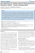 Cover page: New Mechanism for Voltage Induced Charge Movement Revealed in GPCRs - Theory and Experiments