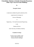 Cover page: Probabilistic Methods to Identify Seismically Hazardous Older- Type Concrete Frame Buildings