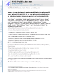 Cover page: Impact of exercise‐based cardiac rehabilitation in patients with heart failure (ExTraMATCH II) on mortality and hospitalisation: an individual patient data meta‐analysis of randomised trials