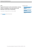 Cover page: Digitally fabricated multi-modal wireless sensing using a combination of printed sensors and transistors with silicon components