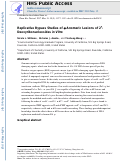 Cover page: Replicative Bypass Studies of α-Anomeric Lesions of 2-Deoxyribonucleosides in Vitro.