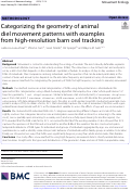 Cover page: Categorizing the geometry of animal diel movement patterns with examples from high-resolution barn owl tracking