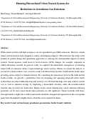 Cover page: Planning hierarchical urban transit systems for reductions in greenhouse gas emissions