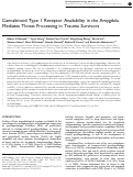 Cover page: RETRACTED ARTICLE: Cannabinoid Type 1 Receptor Availability in the Amygdala Mediates Threat Processing in Trauma Survivors