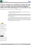 Cover page: Correction: Akbarpour et al. Dyslipidemia Treatment and Lipid Control in US Adults with Diabetes by Sociodemographic and Cardiovascular Risk Groups in the NIH Precision Medicine Initiative All of Us Research Program. J. Clin. Med. 2023, 12, 1668.