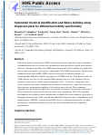 Cover page: Automated chemical identification and library building using dispersion plots for differential mobility spectrometry