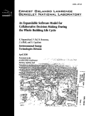 Cover page: An Expandable Software Model for Collaborative Decision Making During the Whole Building Life Cycle