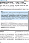Cover page: HIV Integration Targeting: A Pathway Involving Transportin-3 and the Nuclear Pore Protein RanBP2