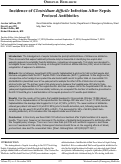 Cover page: Incidence of Clostridium difficile Infection After Sepsis Protocol Antibiotics