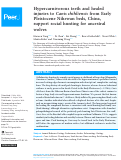 Cover page: Hypercarnivorous teeth and healed injuries to Canis chihliensis from Early Pleistocene Nihewan beds, China, support social hunting for ancestral wolves